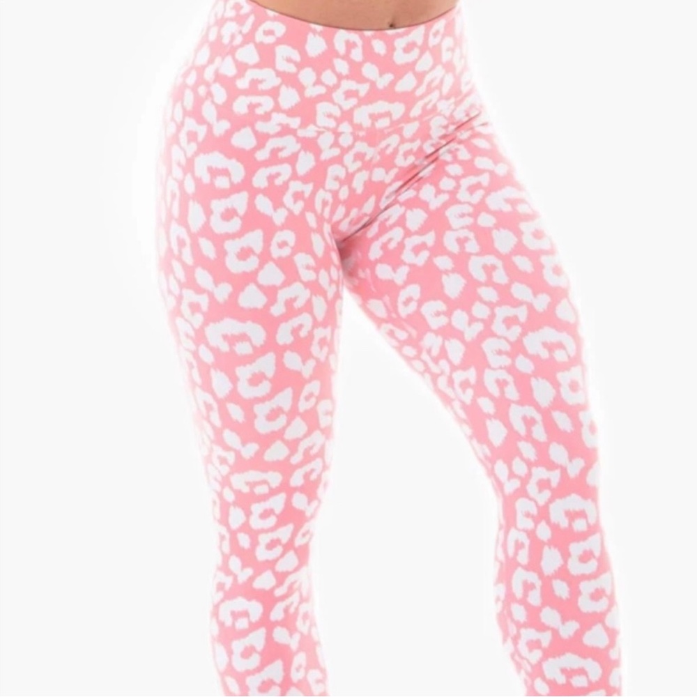 Ryderwear Instinct Scrunch Bum Leggings - Pink Leopard - S
